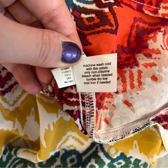 Lane Bryant Colorful Lightweight Tie Front Shawl Poncho - Size 22/24 - Picture 10 of 10